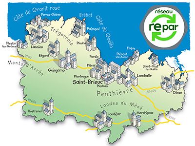 carte dépannage électroménager Côtes-d’Armor