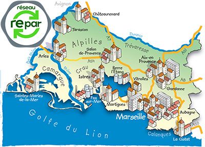 Carte dépannage électroménager Bouches-du-Rhône