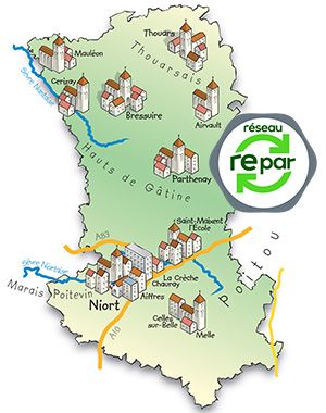Carte dépannage électroménager Deux-Sèvres