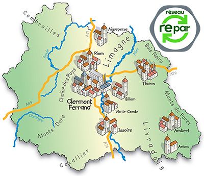 Carte réparateur électroménager 63