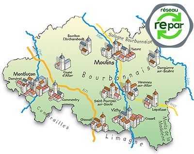 Carte réparateur électroménager Allier