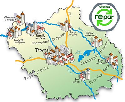 Carte réparateur électroménager Aube