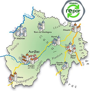Carte réparateur électroménager Cantal
