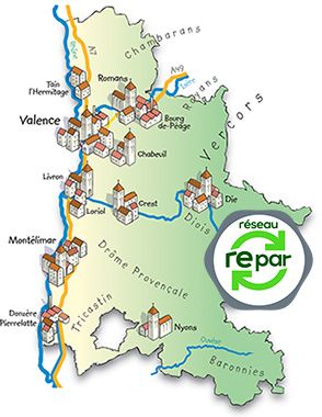 Carte réparateur électroménager Drome
