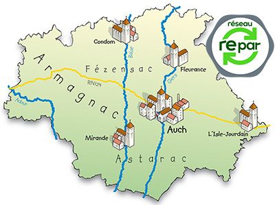 Carte réparateur électroménager Gers