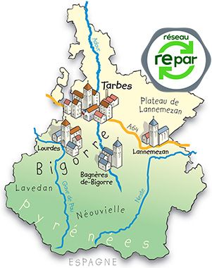 Carte réparateur électroménager Hautes-Pyrénées