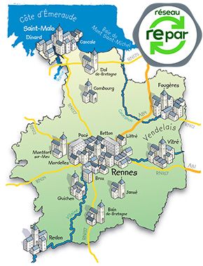 Carte réparateur électroménager Ille-et-Vilaine