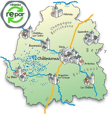 Carte réparateur électroménager Indre