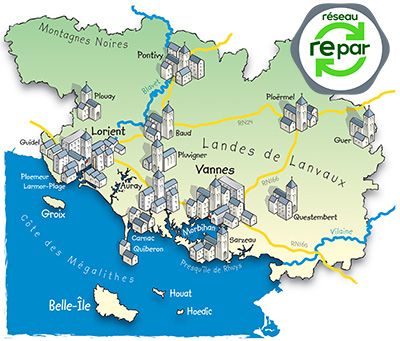 Carte réparateur électroménager Morbihan