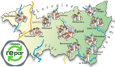 Carte réparateur électroménager Vosges