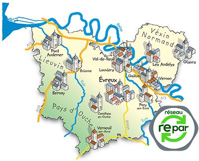 Carte réparation électroménager Eure