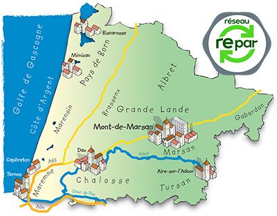 Carte réparation électroménager Landes